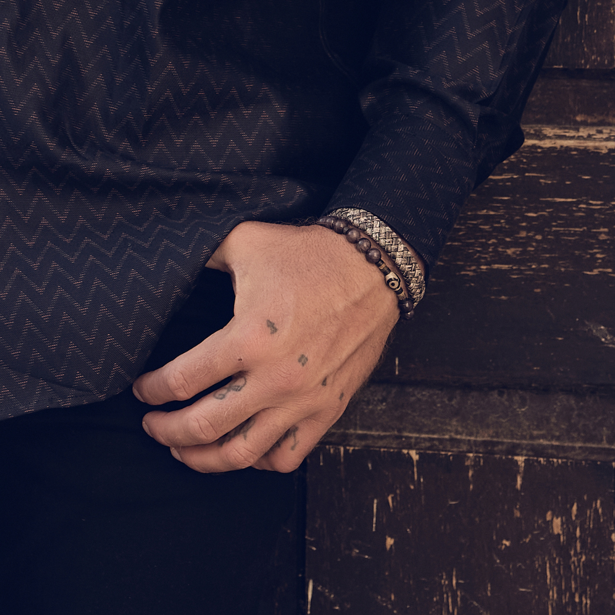 Handmade Bracelet For Men with Agate