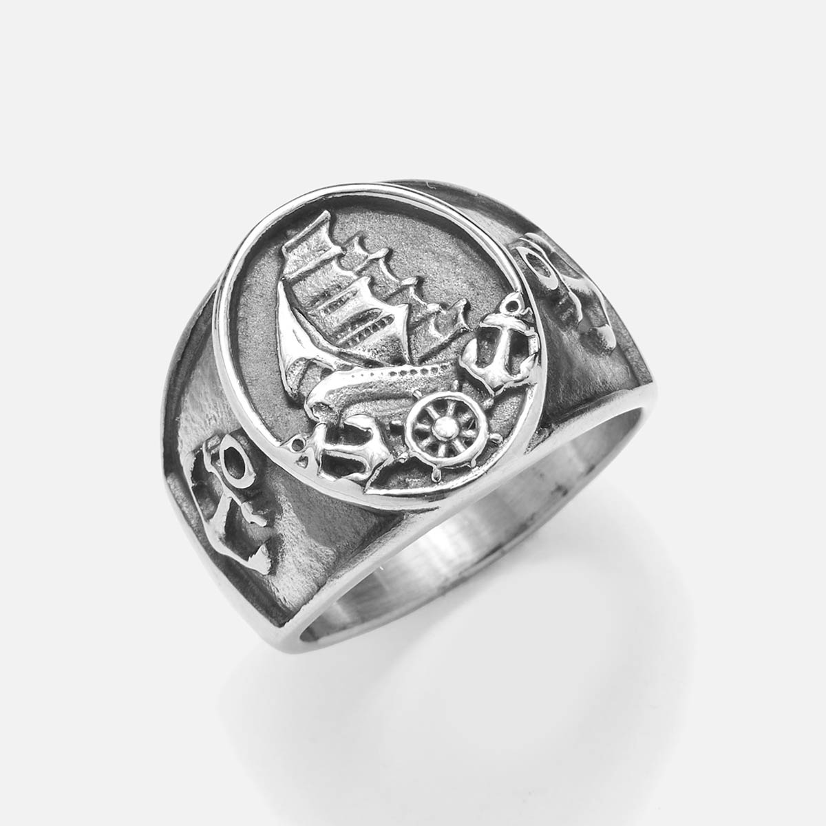 Handmade Steel Ring for Men's