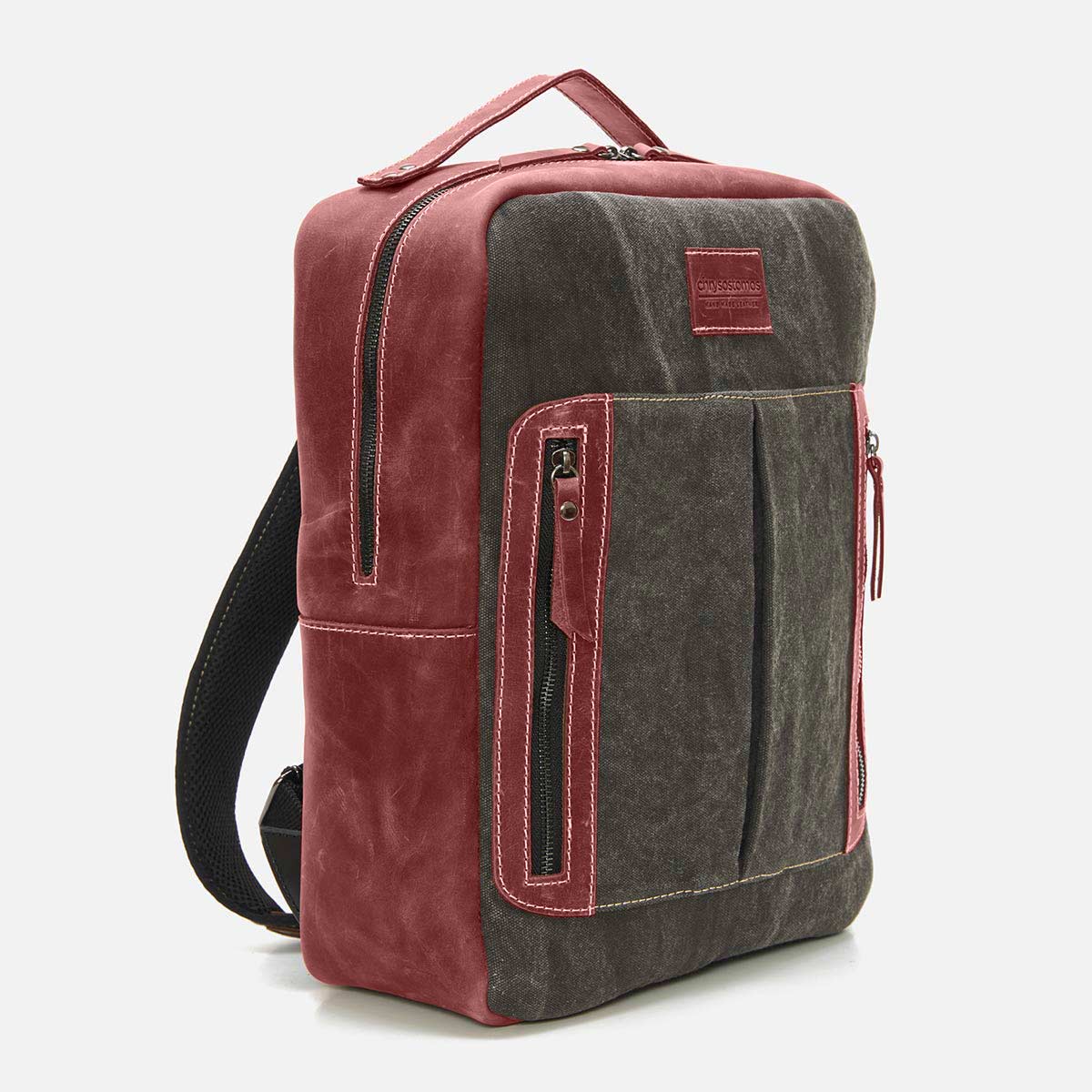 Τετράγωνη Δερμάτινη BackPack Τσάντα