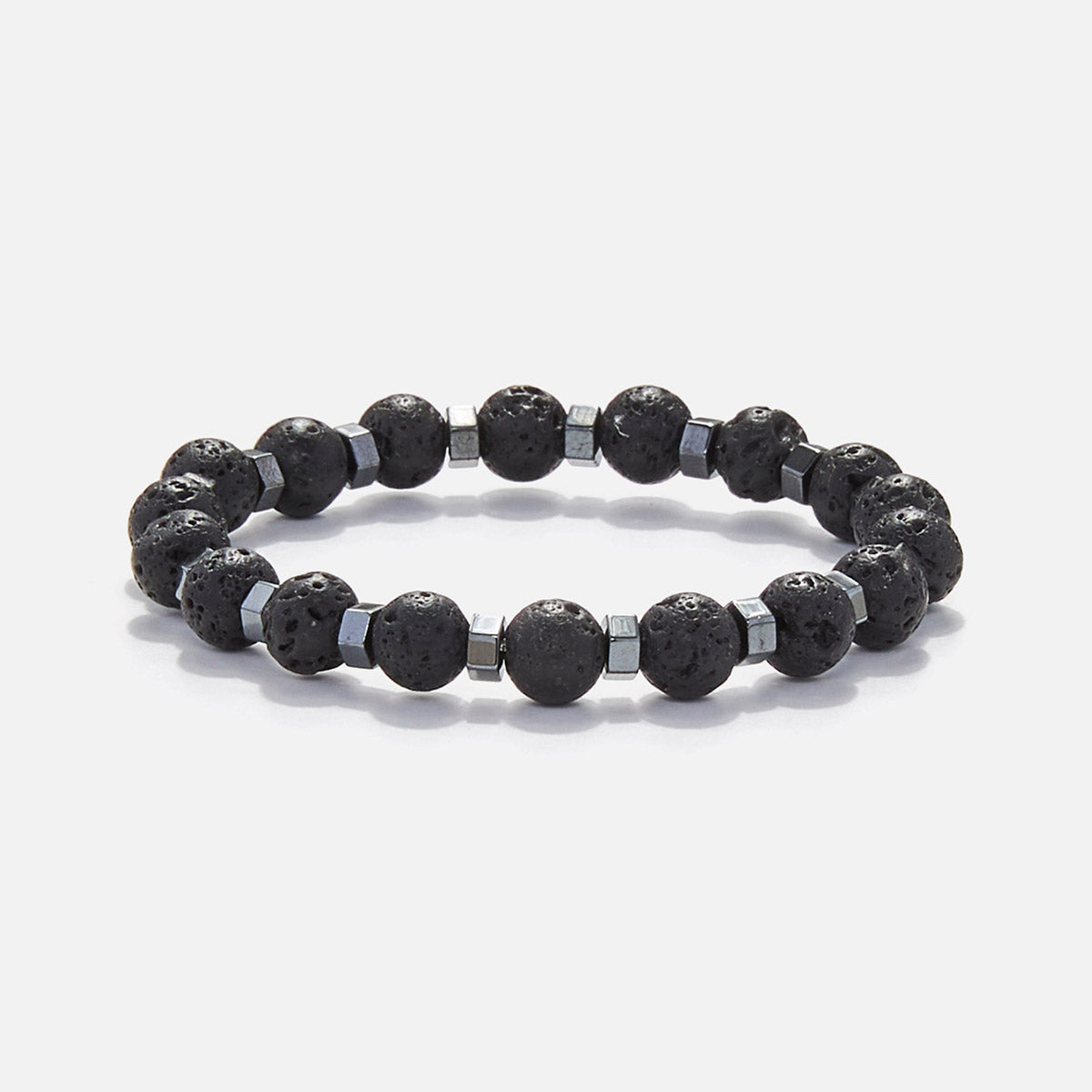 Handmade Bracelet For Child with Lava & Hematite