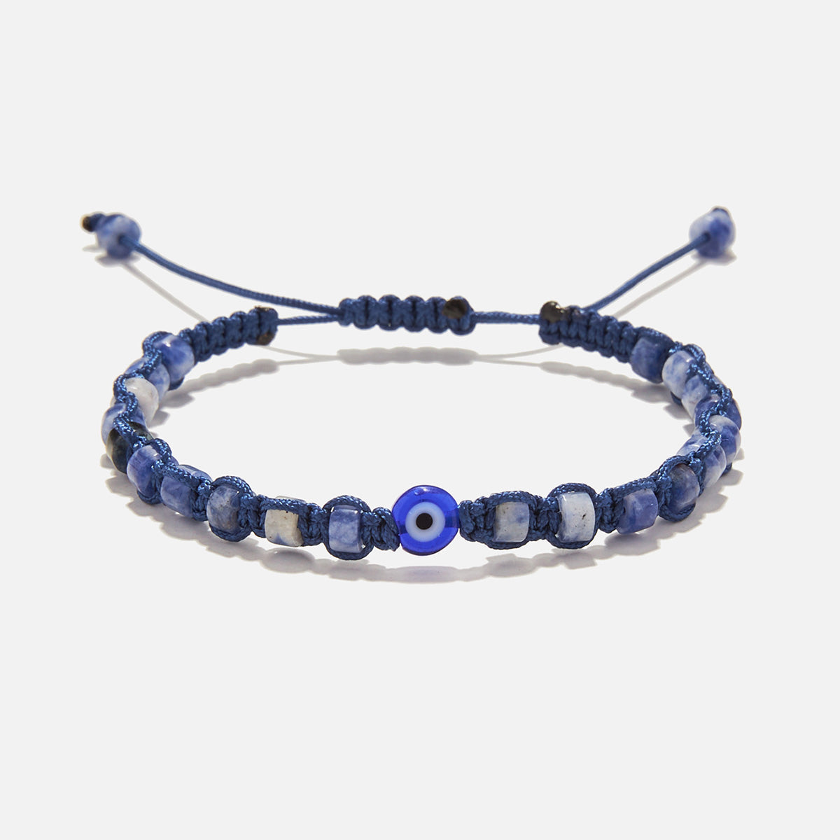 Handmade Bracelet For Child with Sodalite Evil Eye