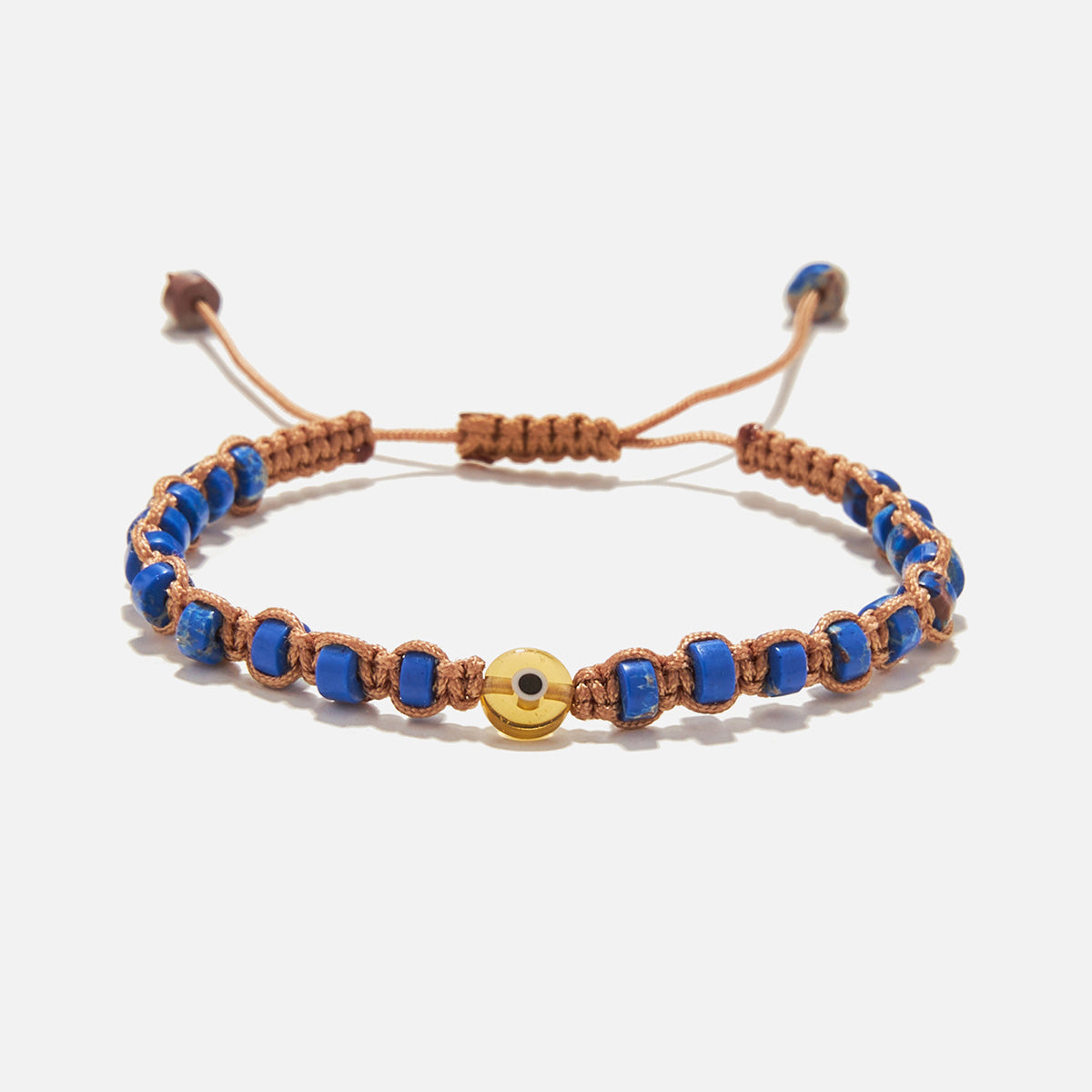 Handmade Bracelet For Child with Agate & Evil Eye