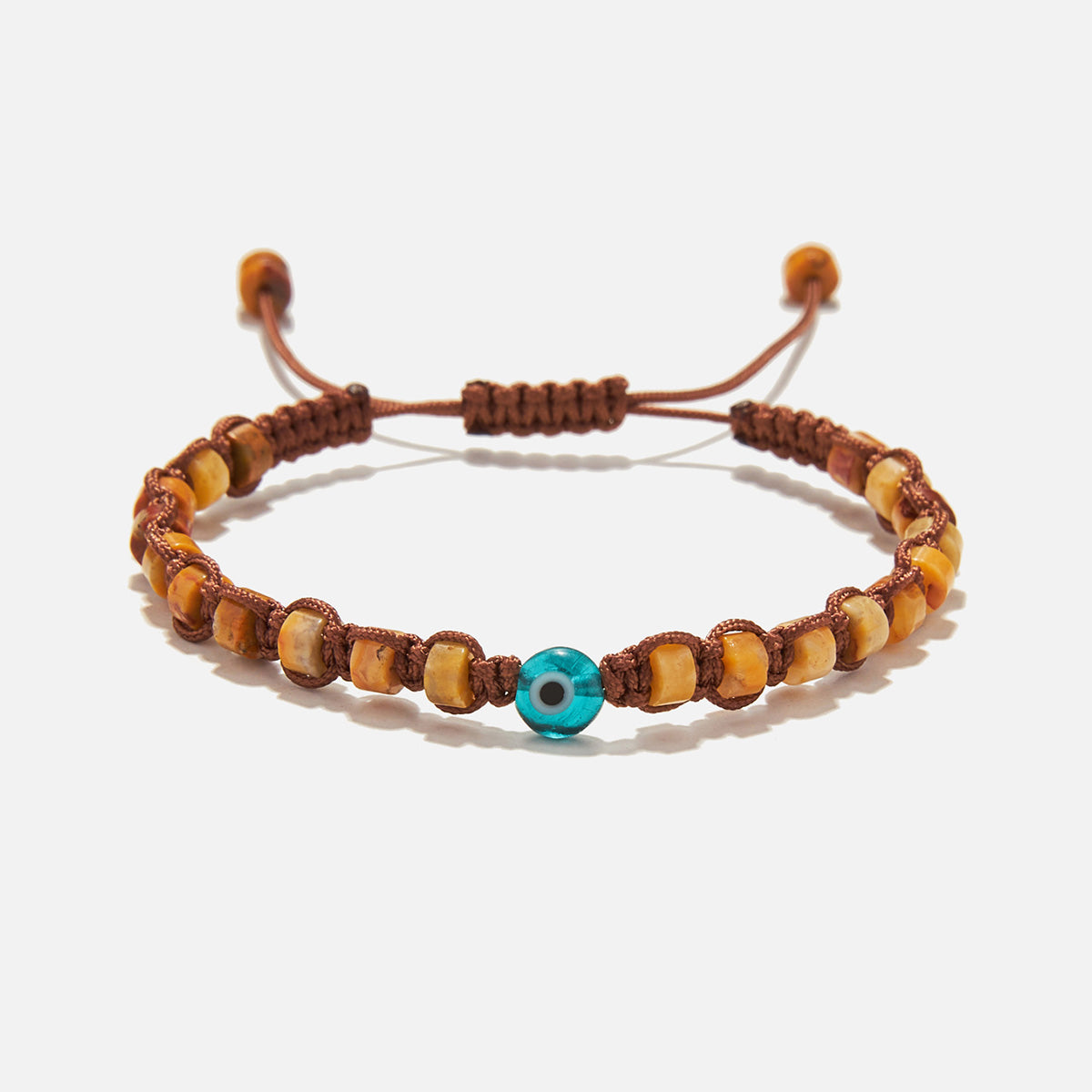 Handmade Bracelet For Child with Jasper & Evil Eye