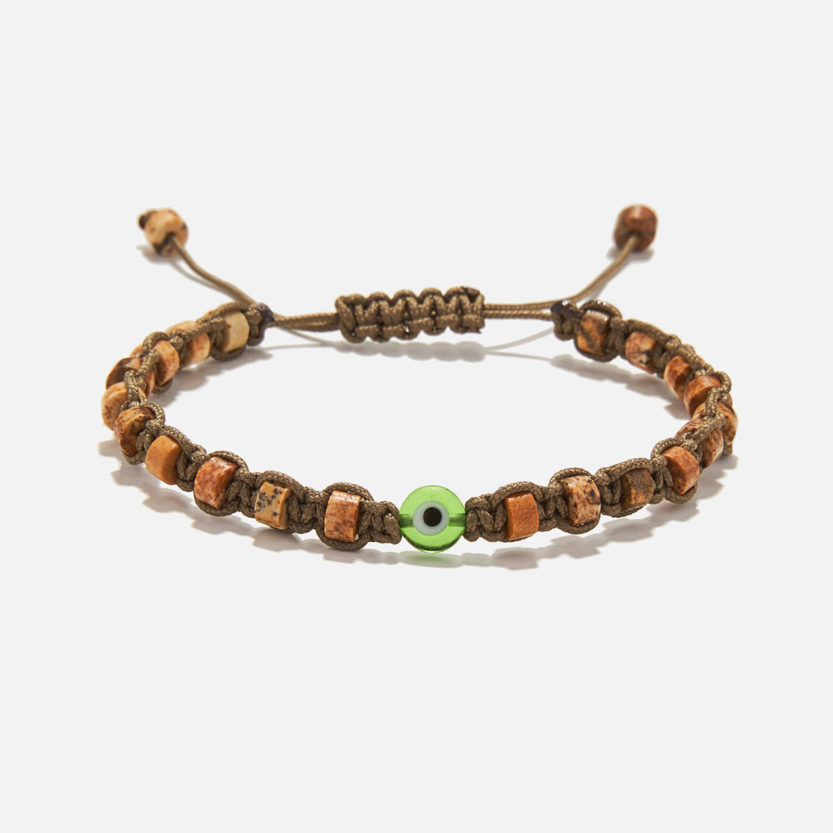 Handmade Bracelet For Child with Jasper & Evil Eye