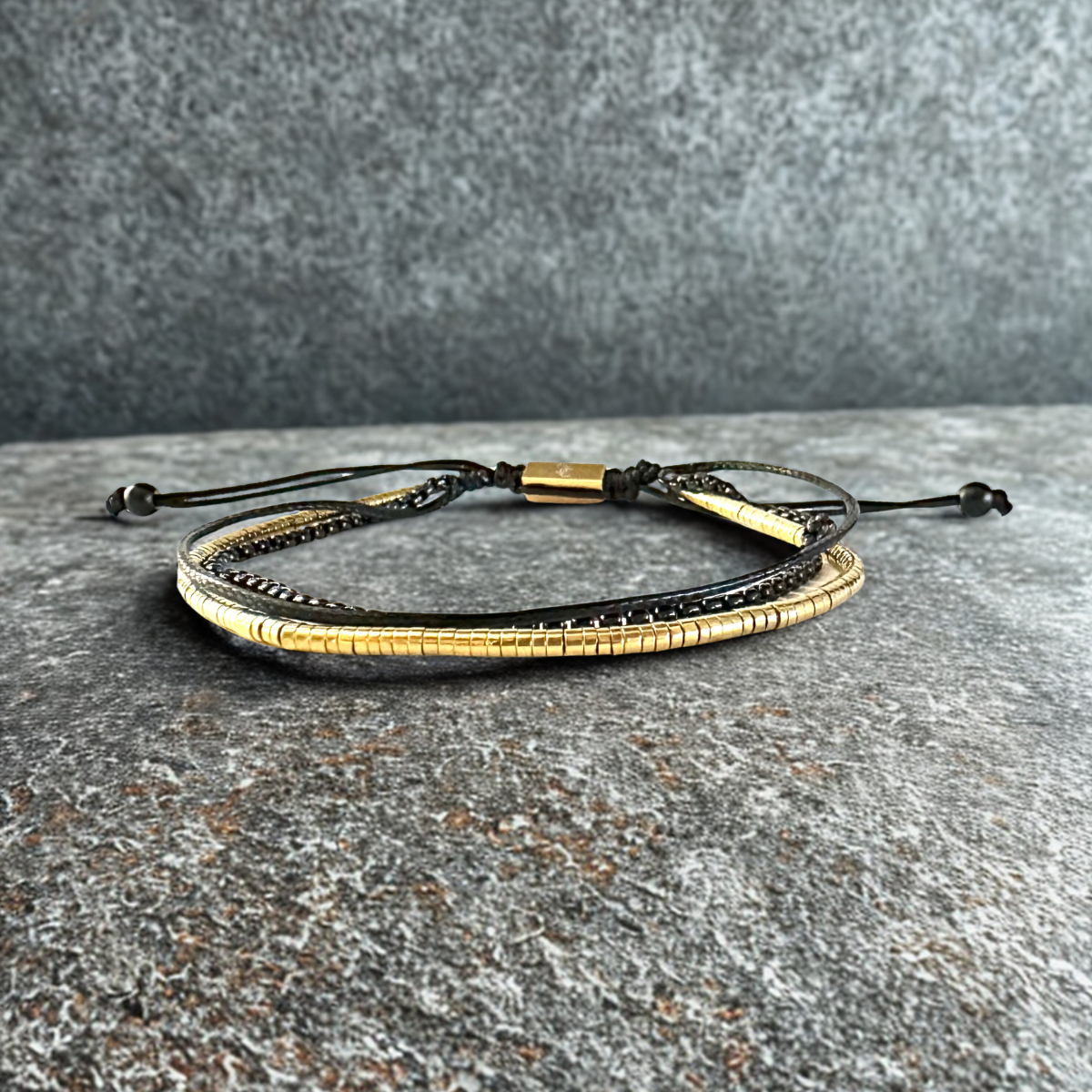 Men's Handmade Multi-Line Bracelet