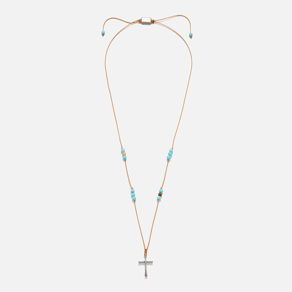Handmade Necklace for Men with Turquoise & Jasper