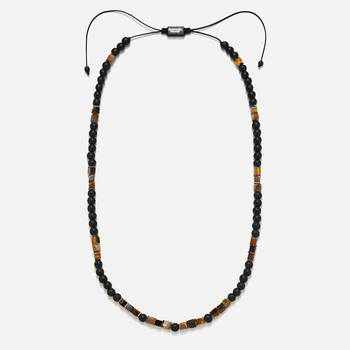 Handmade Necklace for Men with Onyx & Tiger's Eye