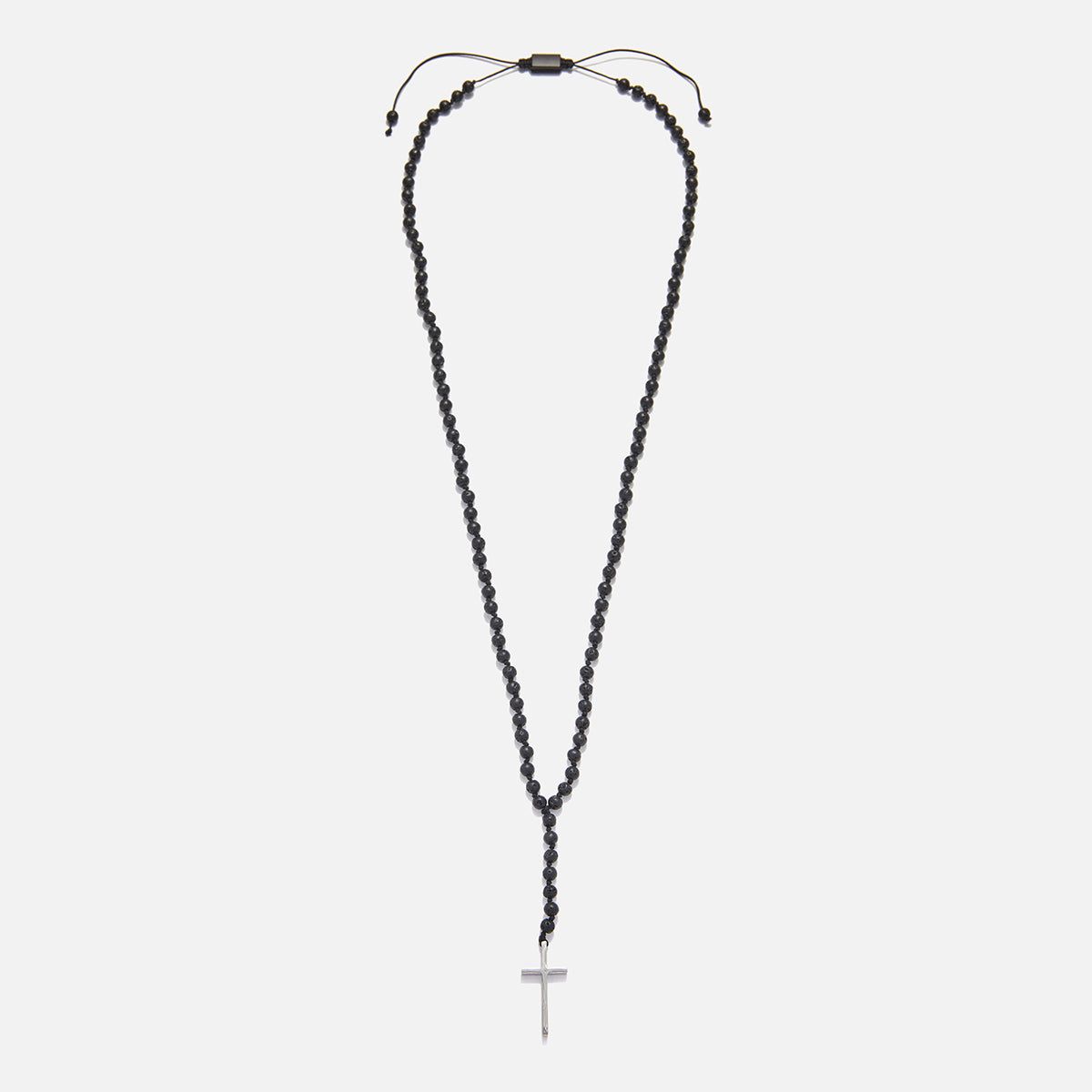 Handmade Rosary Necklace for Men with Lava
