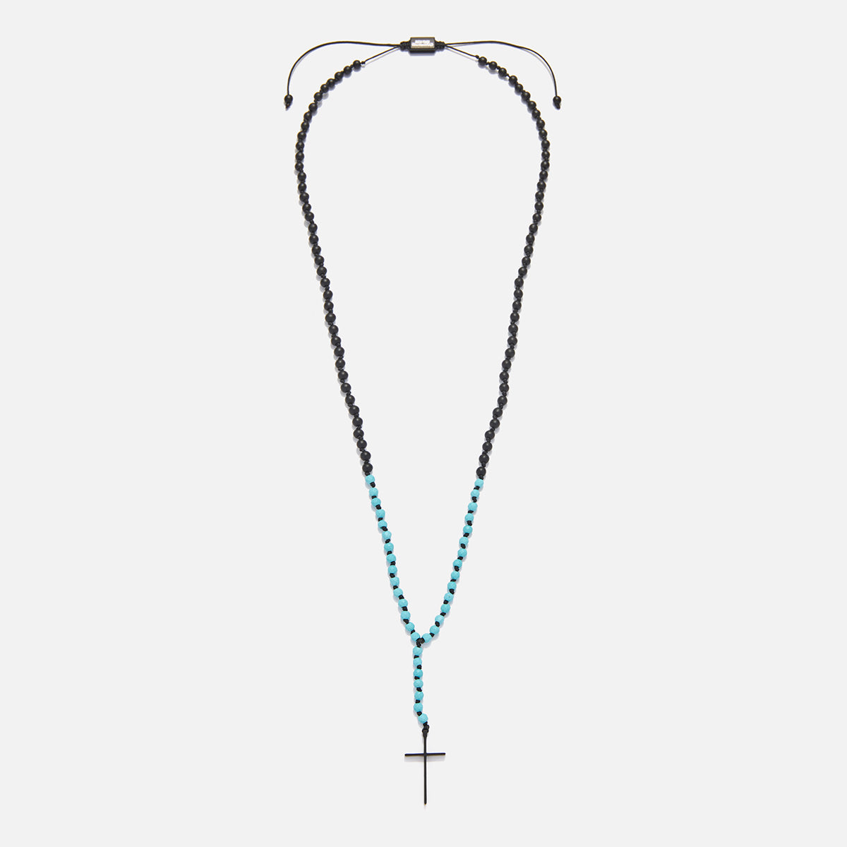 Handmade Rosary Necklace for Men with Onyx