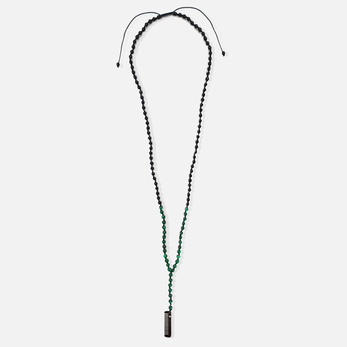 Barber Necklace with Agate & Comb