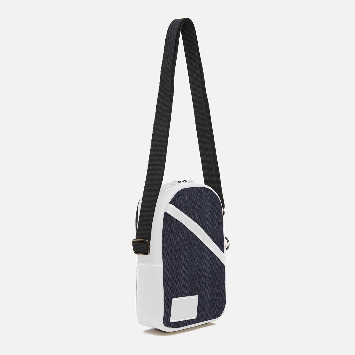 Οβάλ Δερμάτινη Crossbody Τσάντα