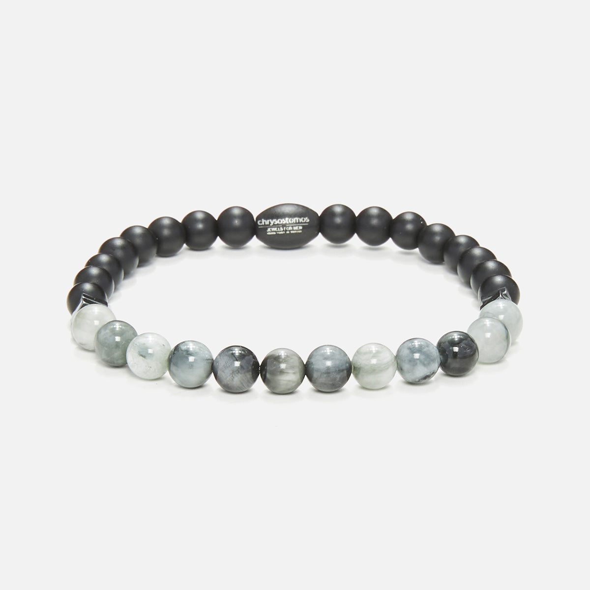 Handmade Bracelet For Men with Eagle Eye & Onyx