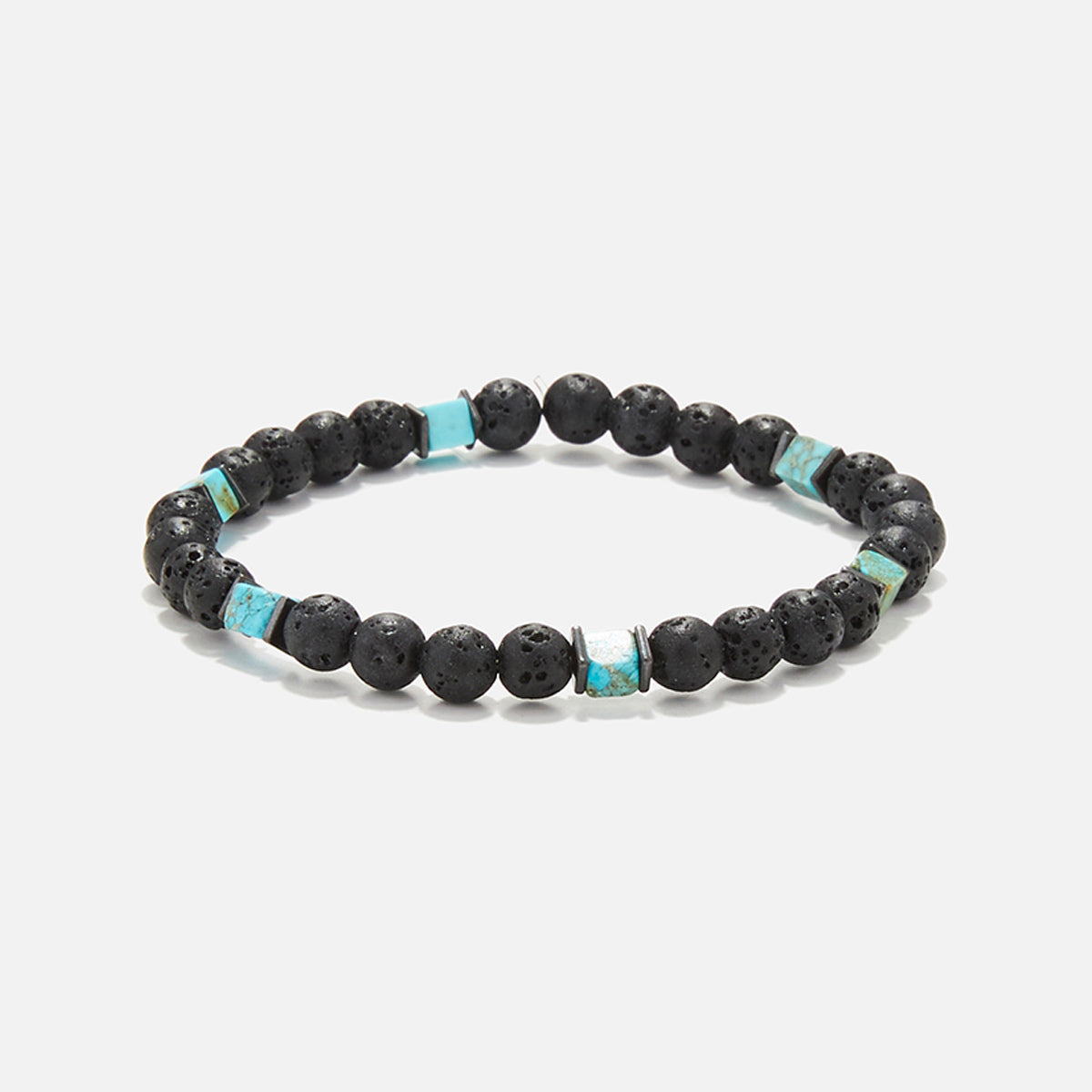 Handmade Bracelet For Men with Lava