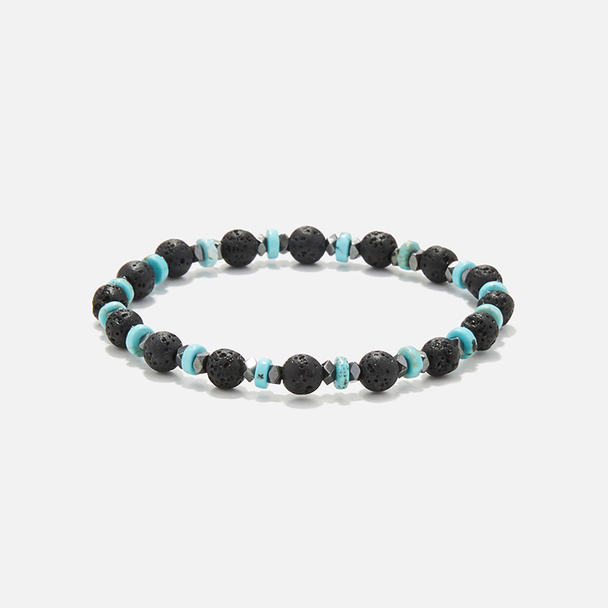 Handmade Bracelet For Men with Lava