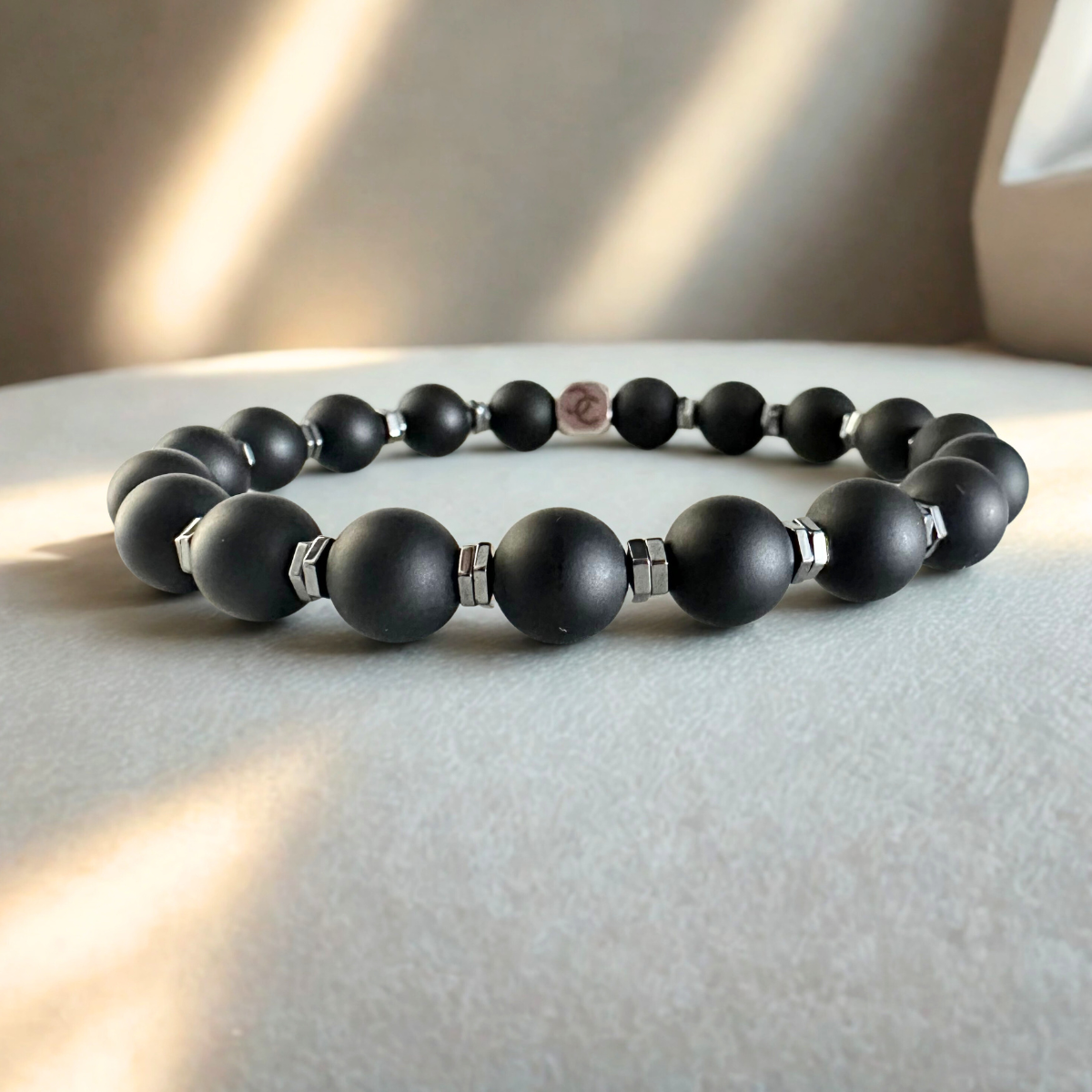 Handmade Bracelet For Men with Onyx