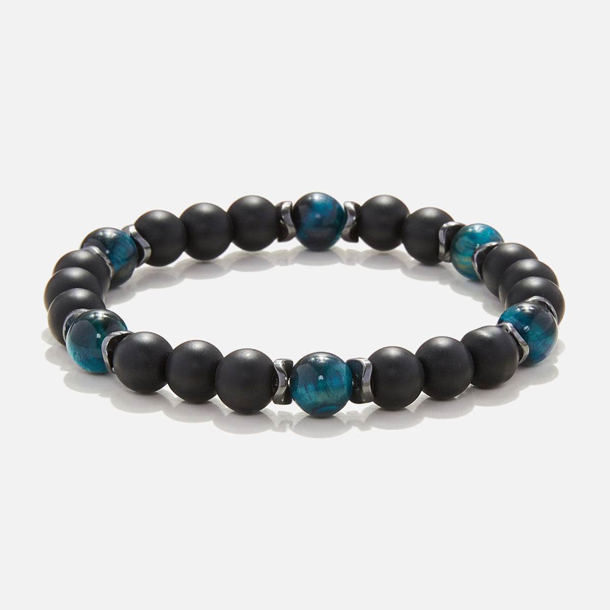 Handmade Bracelet For Men with Onyx & Tiger's Eye