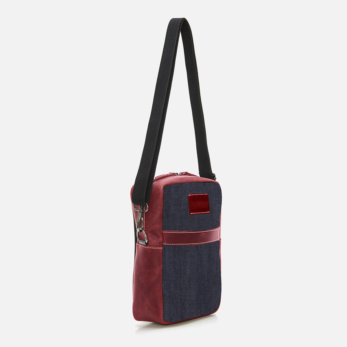 Παραλληλόγραμμη Δερμάτινη CrossBody Τσάντα