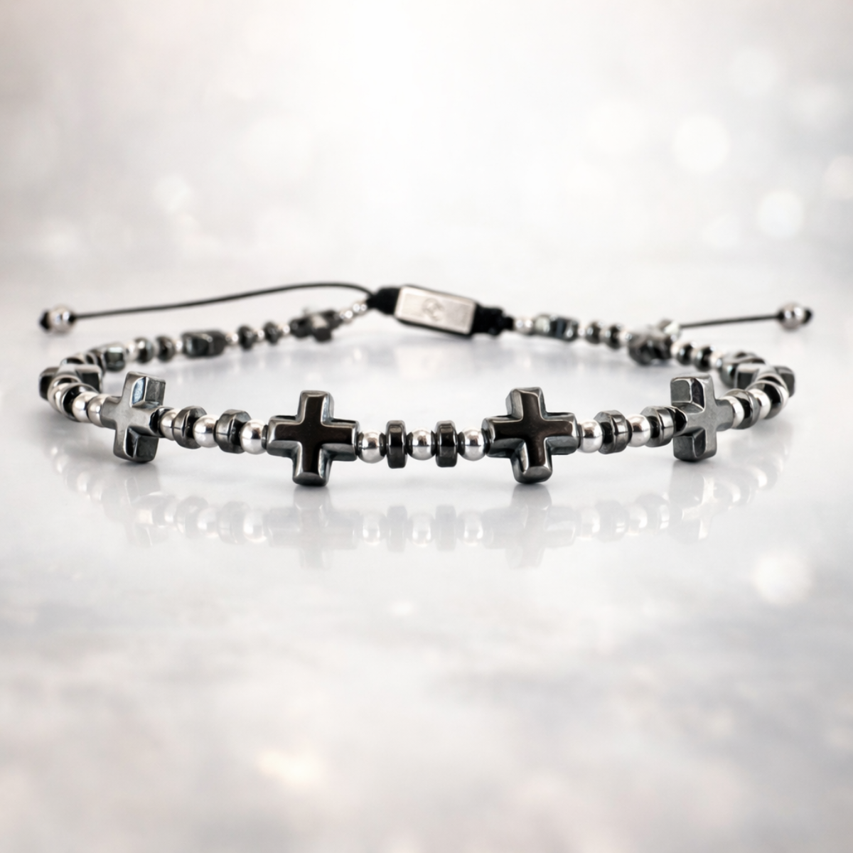 Men's Handmade Bracelet with Crosses