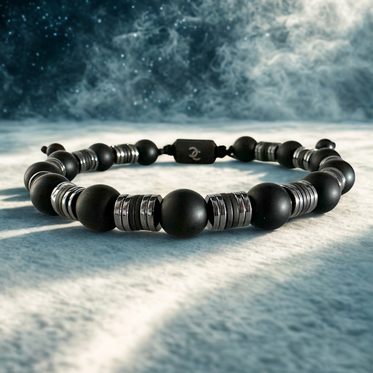 Men's Handmade Bracelet with onyx