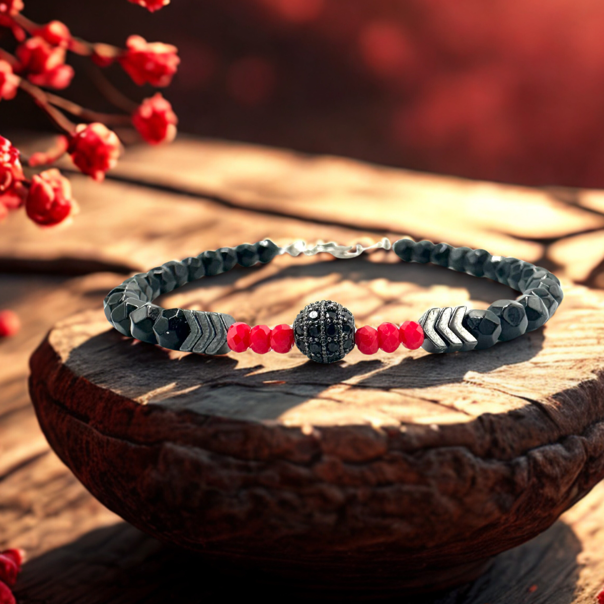 Handmade Bracelet for Woman with Onyx & Agate