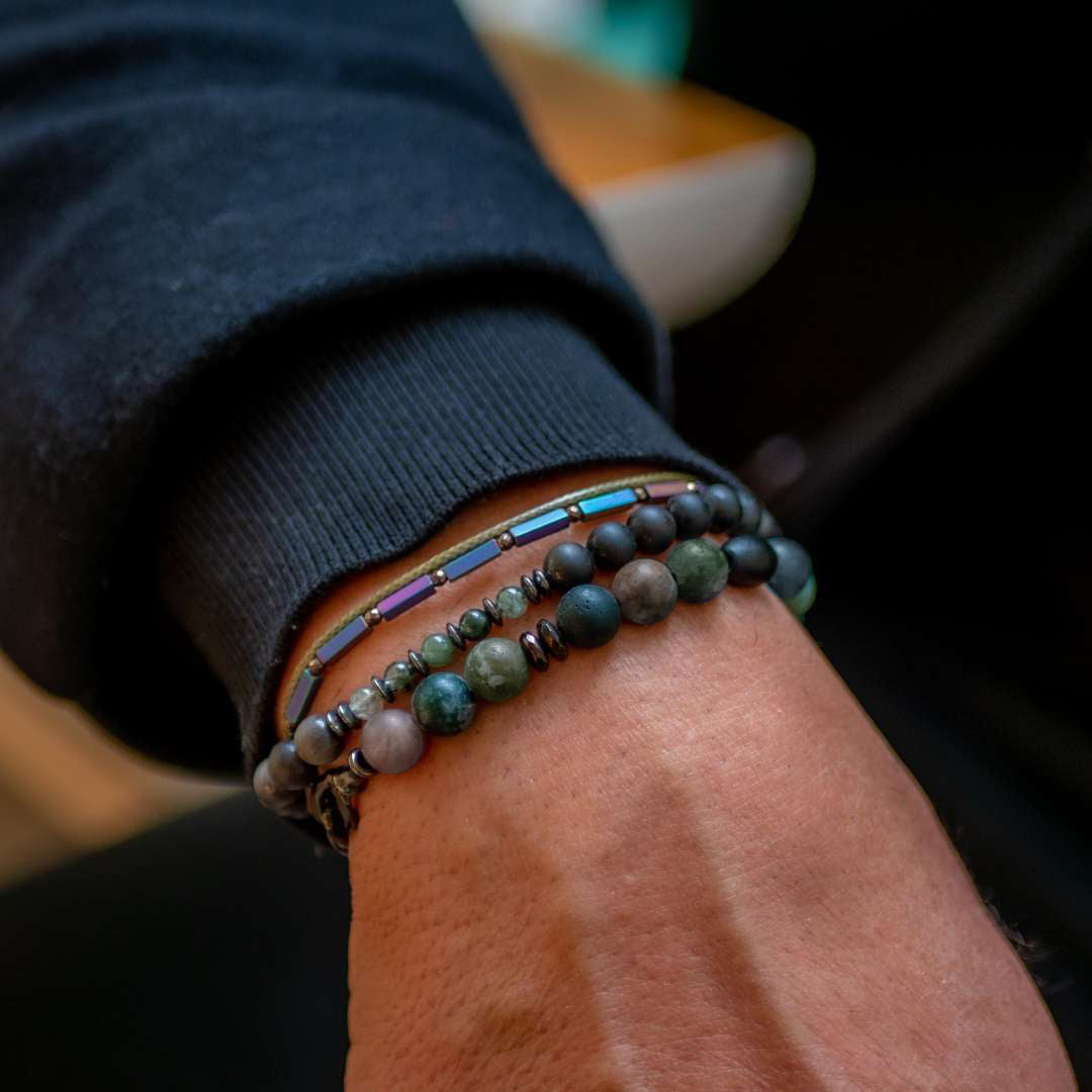 Handmade Bracelet For Men with Agate