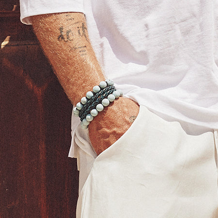 Handmade Bracelet For Men with Agate