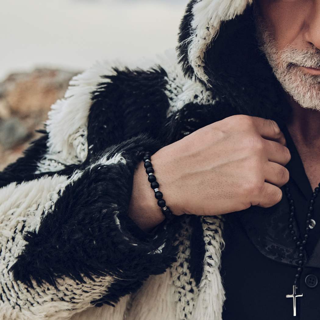 Ανδρικό Xειροποίητο Βραχιόλι με Όνυχα