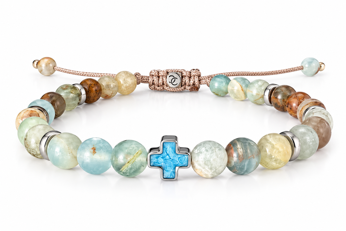 Men's Handmade Bracelet with Calcite