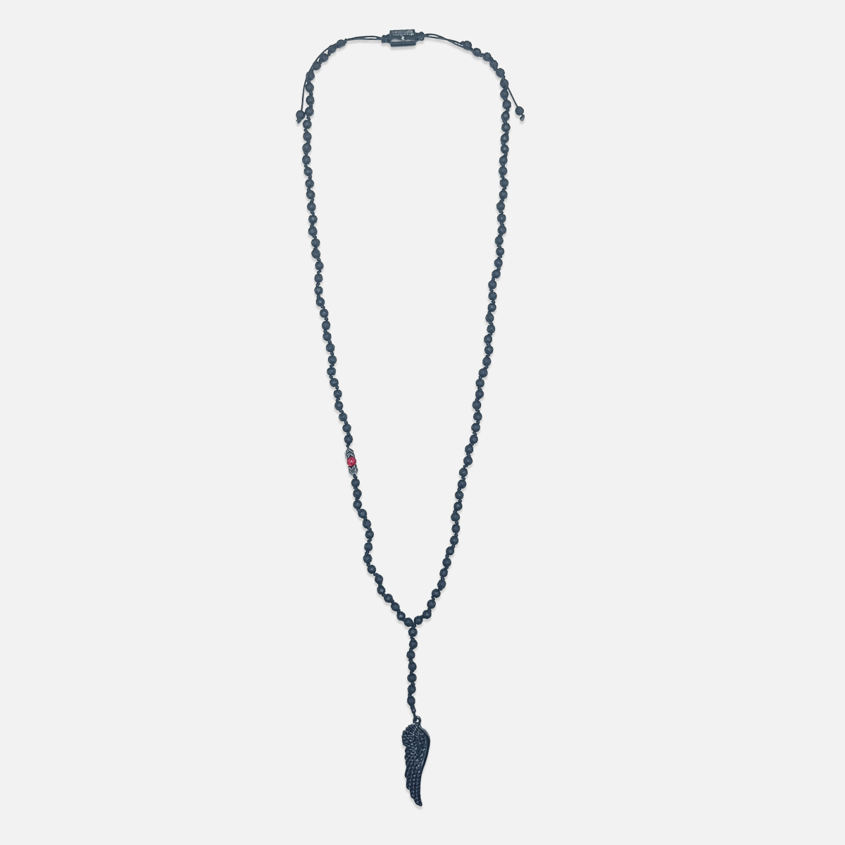 Handmade Rosary Necklace for Men with Onyx