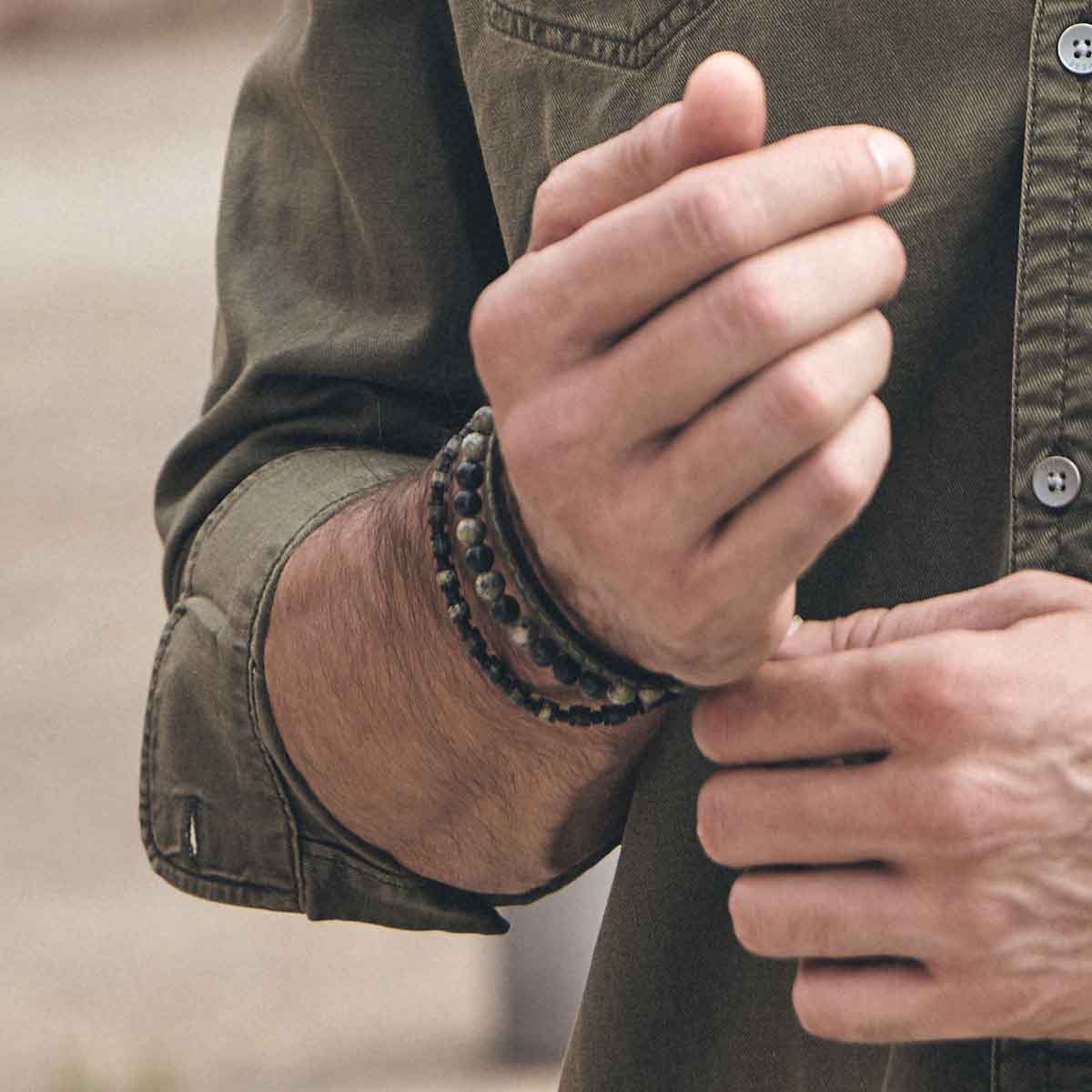 Handmade Bracelet For Men with Agate