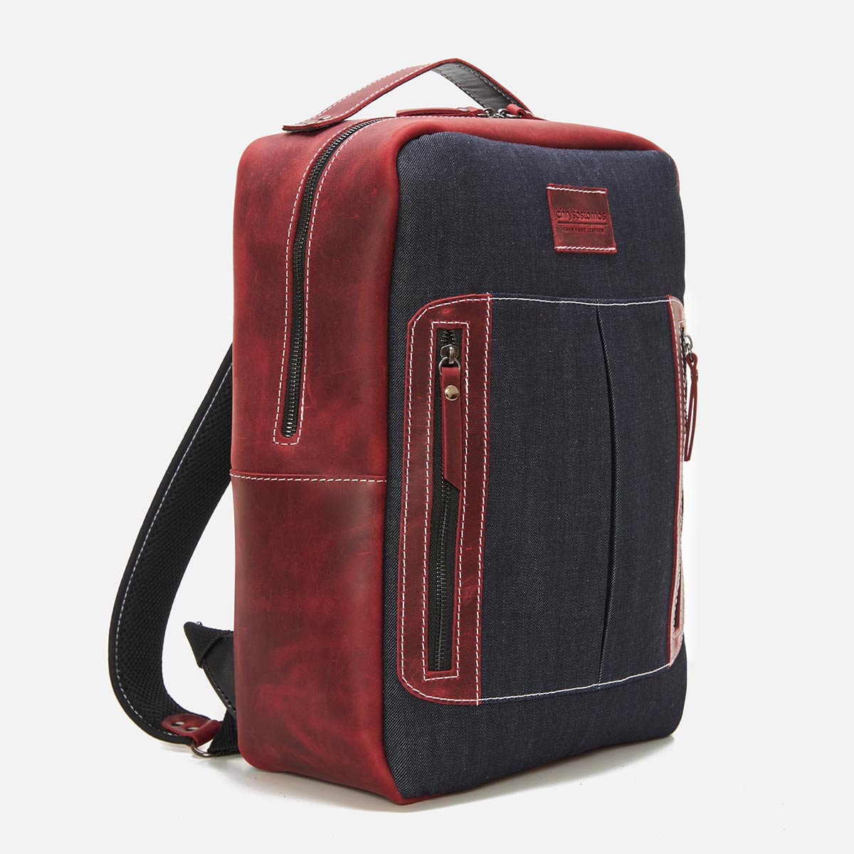 Square Leather BackPack