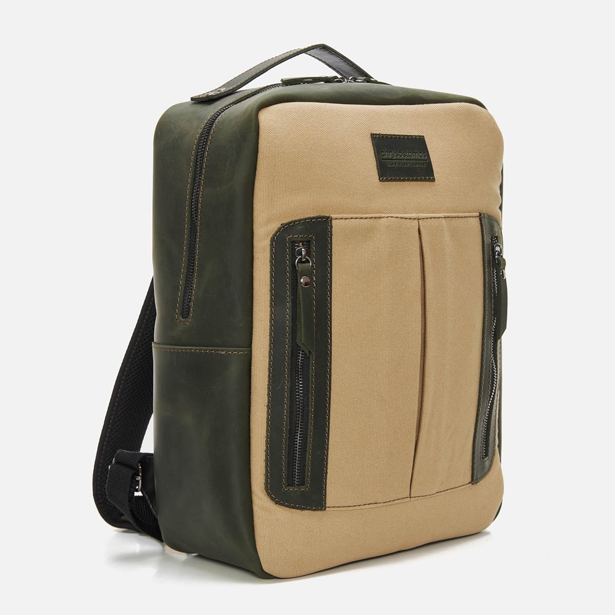 Square Leather BackPack