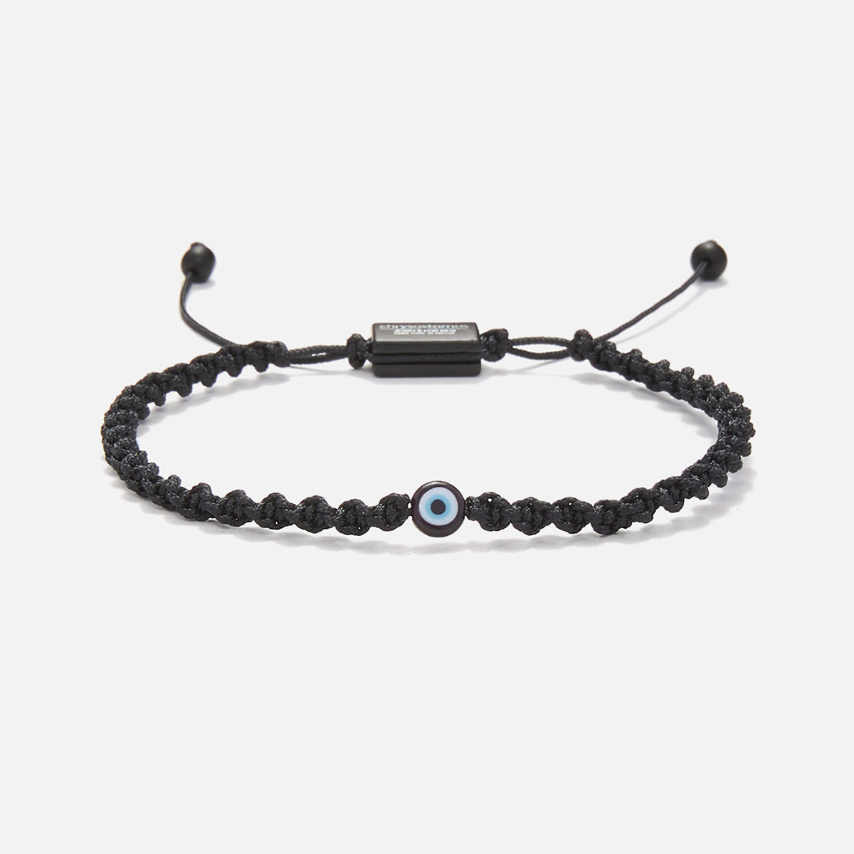 Handmade Knitted Bracelet for Men with Evil Eye