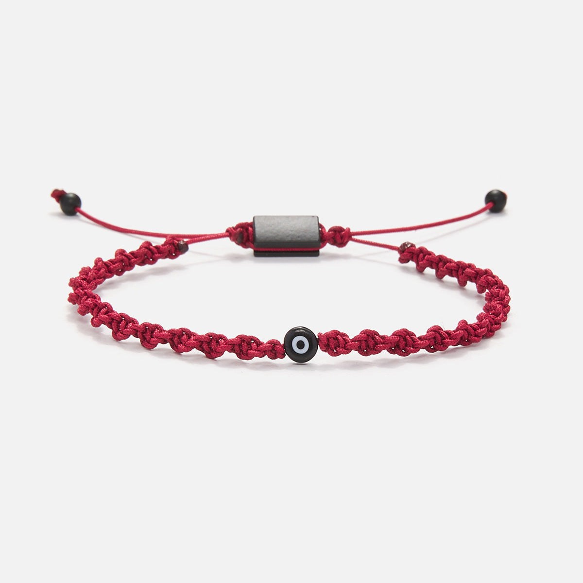 Handmade Knitted Bracelet for Men with Evil Eye