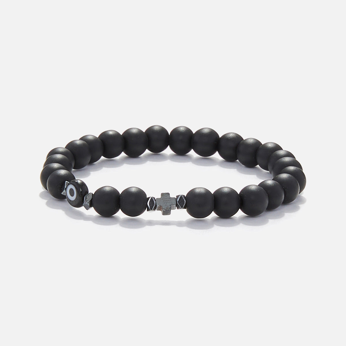Handmade Bracelet For Child With Evil Eye & Cross
