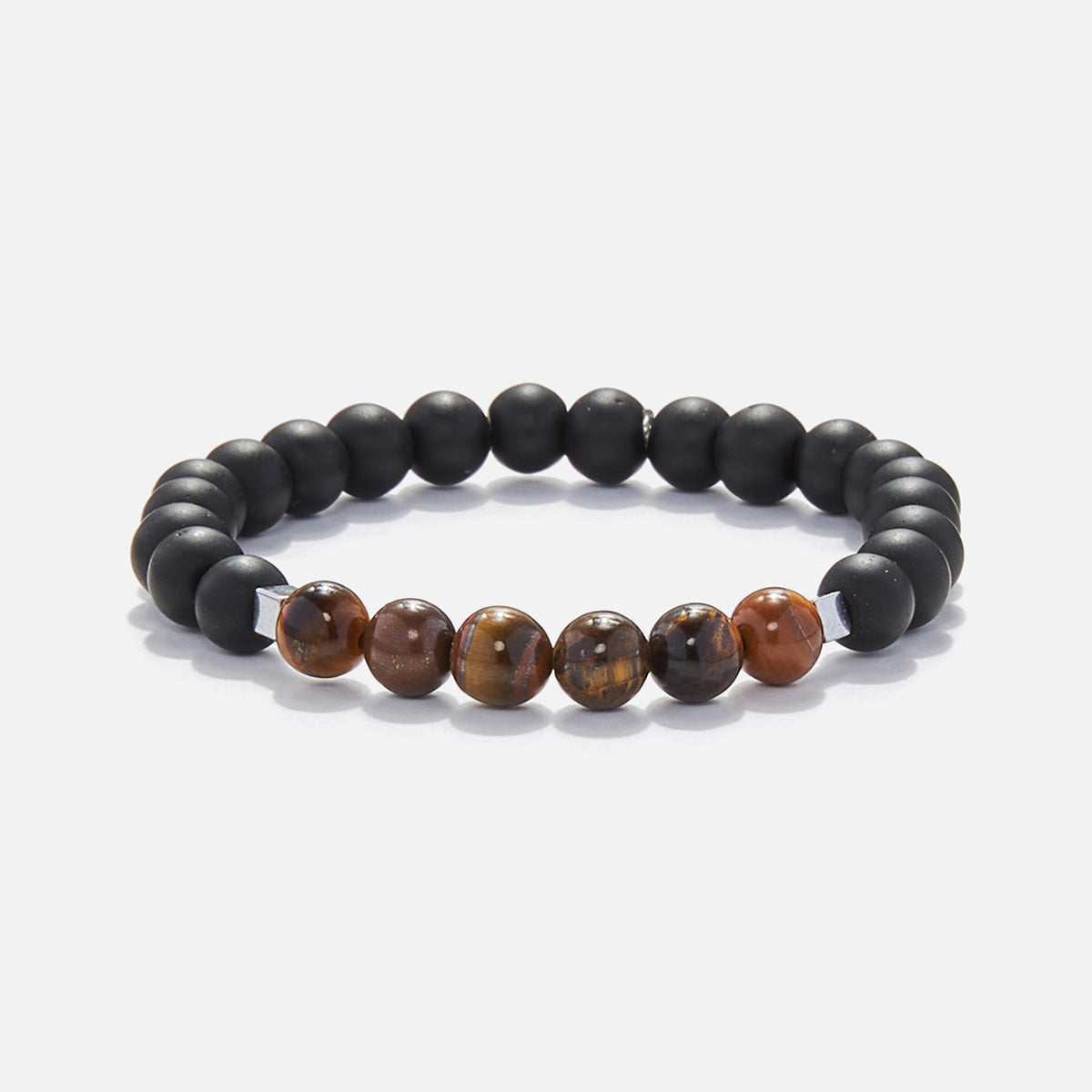 Handmade Bracelet For Child with Onyx & Tiger's Eye