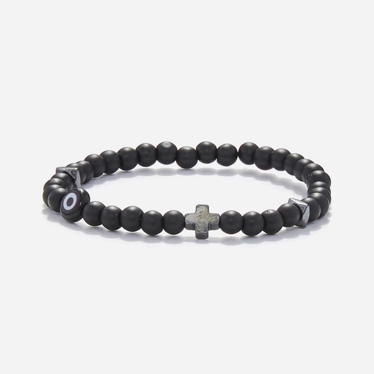 Handmade Bracelet For Child With Evil Eye & Cross