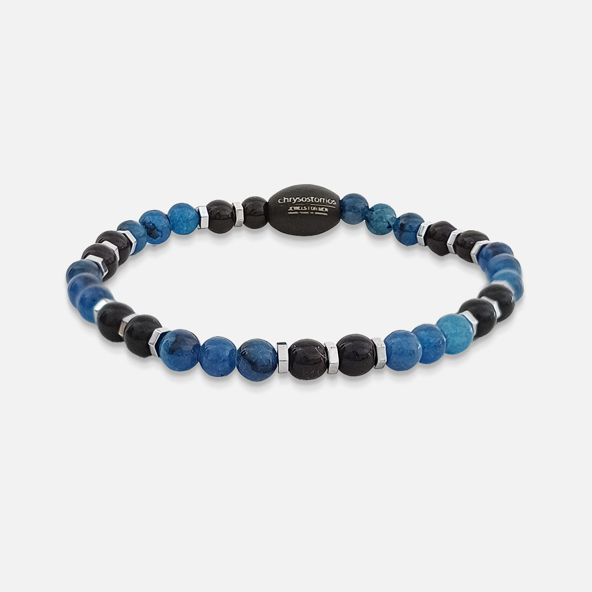 Handmade Bracelet For Child with Agate & Onyx