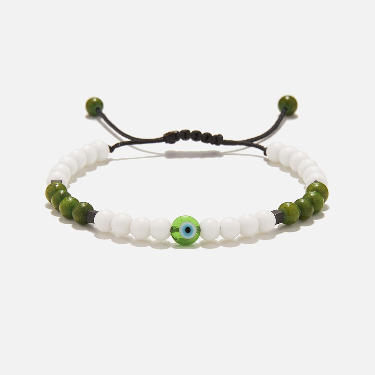 Handmade Bracelet For Child with Onyx & Evil Eye
