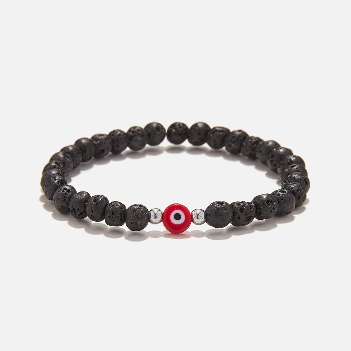 Handmade Bracelet For Child with Lava & Evil Eye