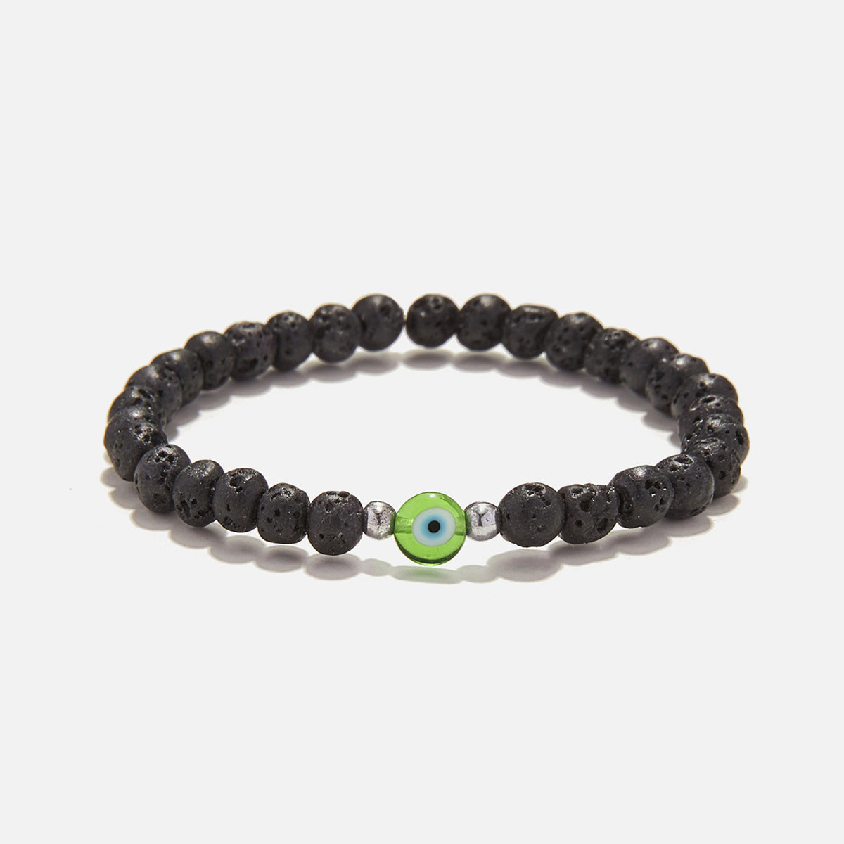 Handmade Bracelet For Child with Lava & Evil Eye