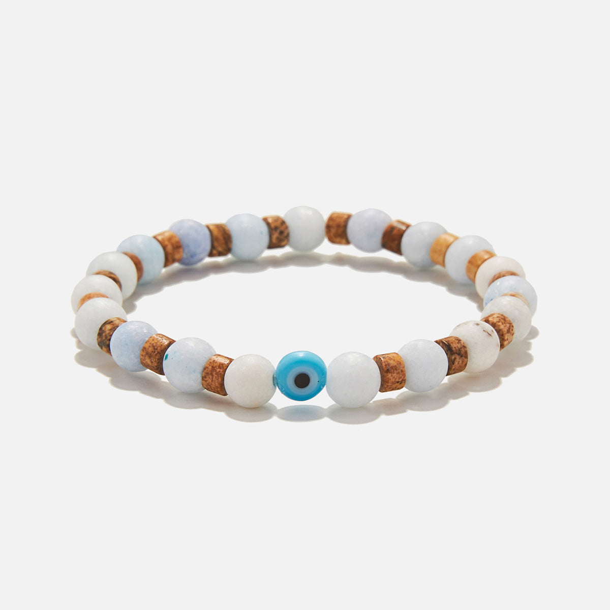 Handmade Bracelet For Child with Agate & Evil Eye
