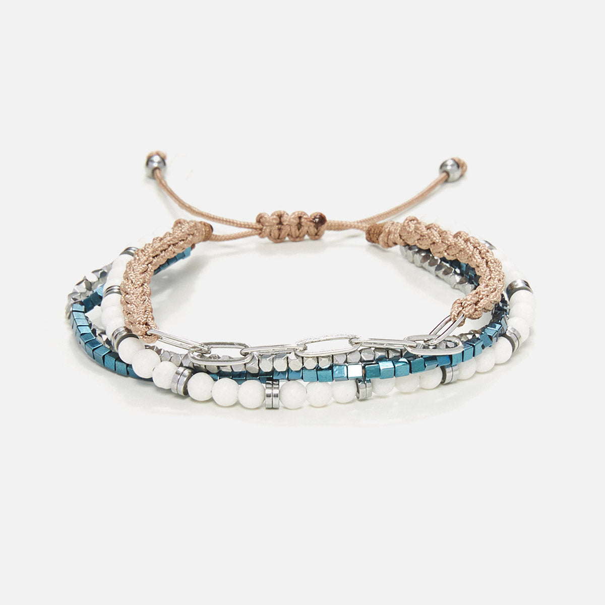 Handmade Multi-Line Bracelet For Men with Howlite