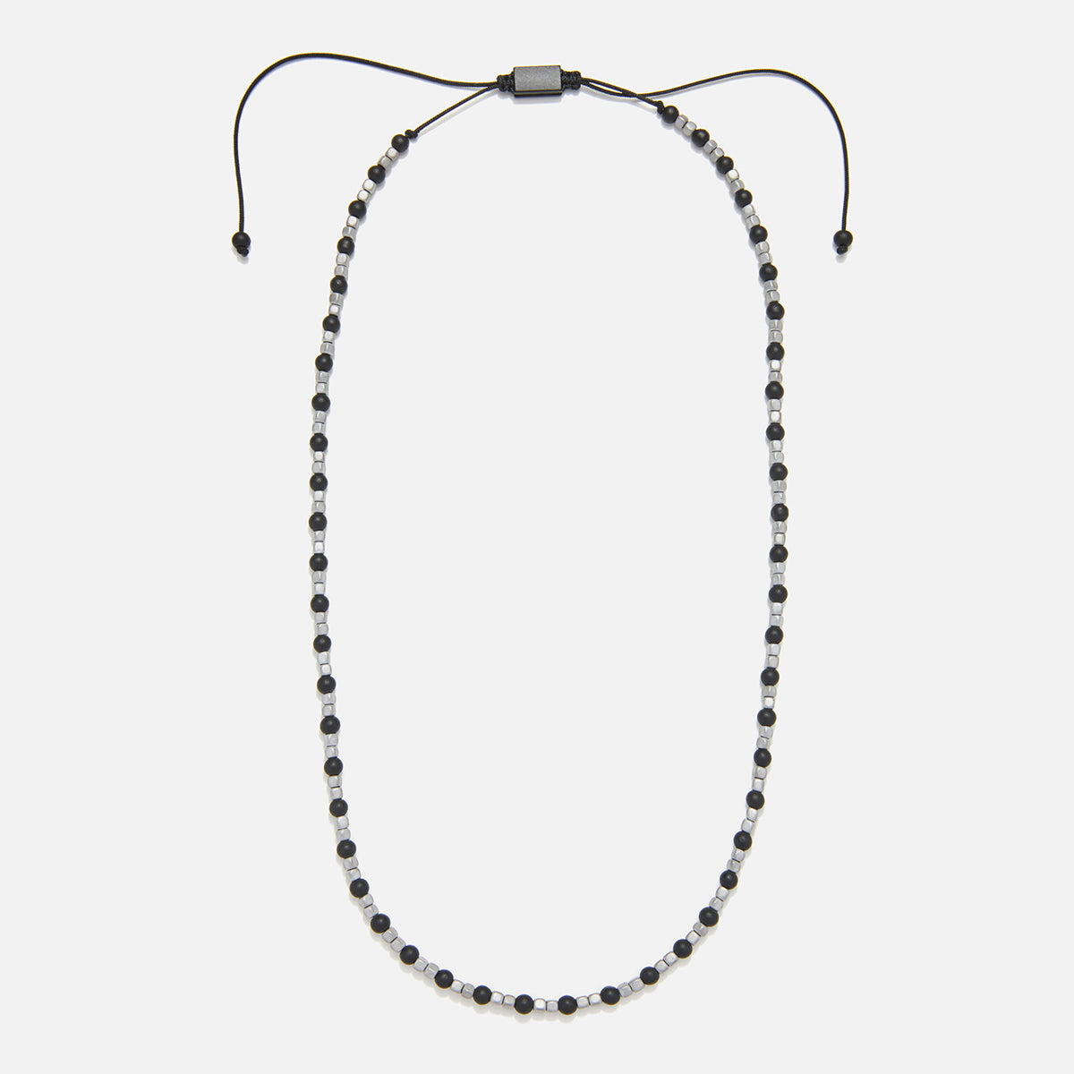 Handmade Necklace for Men with Onyx & Hematite