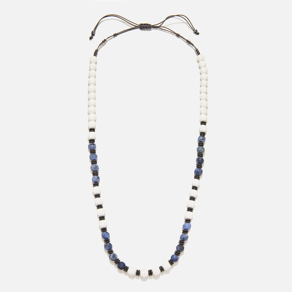 Handmade Necklace for Men with Sodalite & Onyx