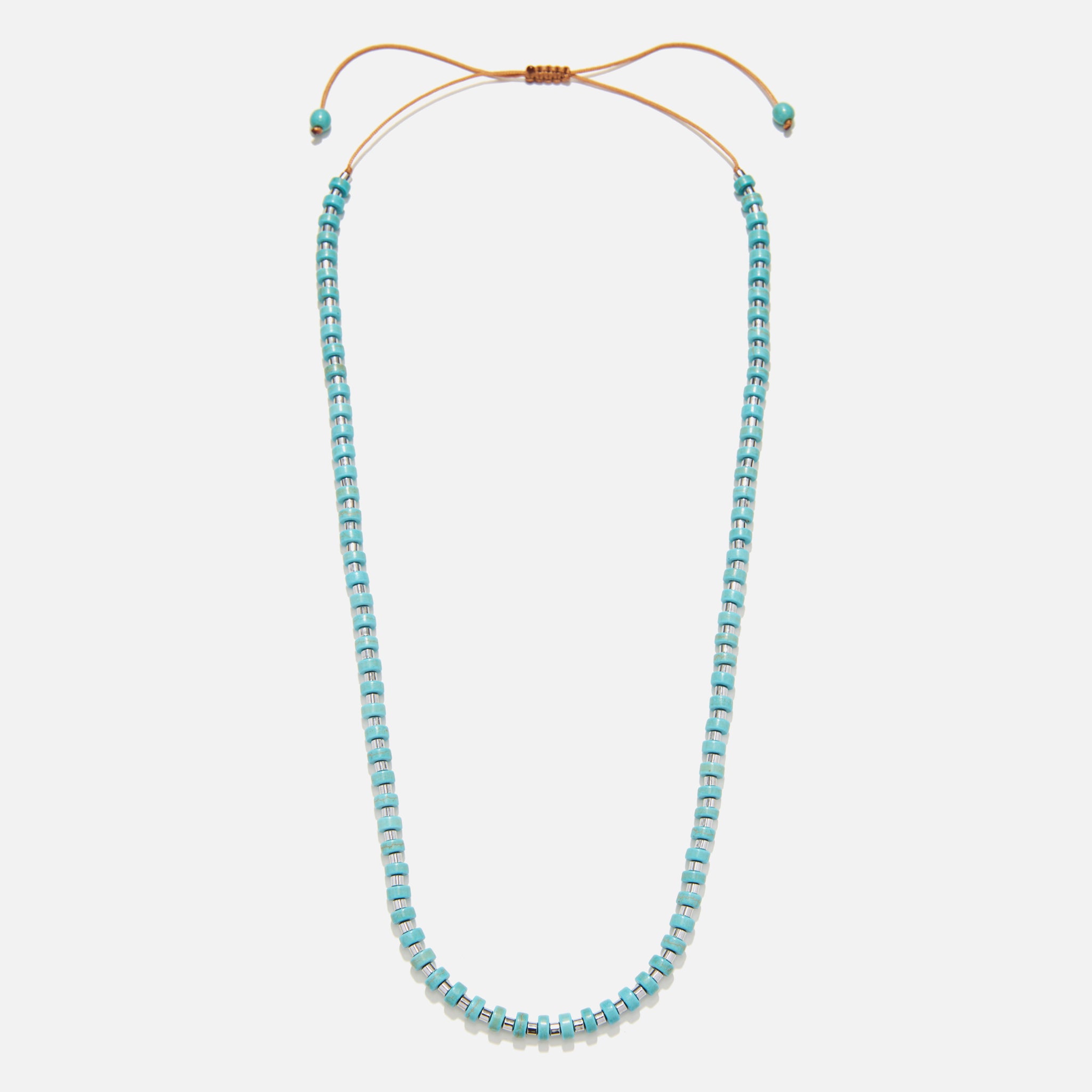 Handmade Necklace for Men with Howlite