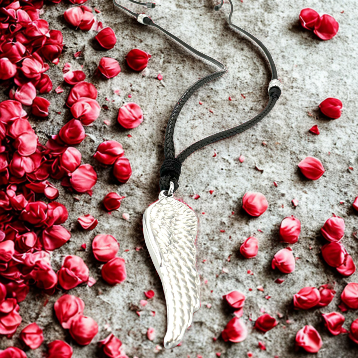Men's Handmade Necklace with Wing
