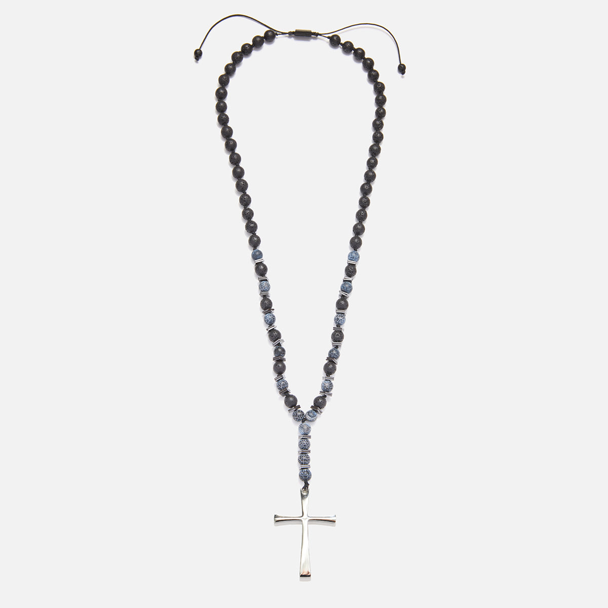 Handmade Rosary Necklace for Men with Agate