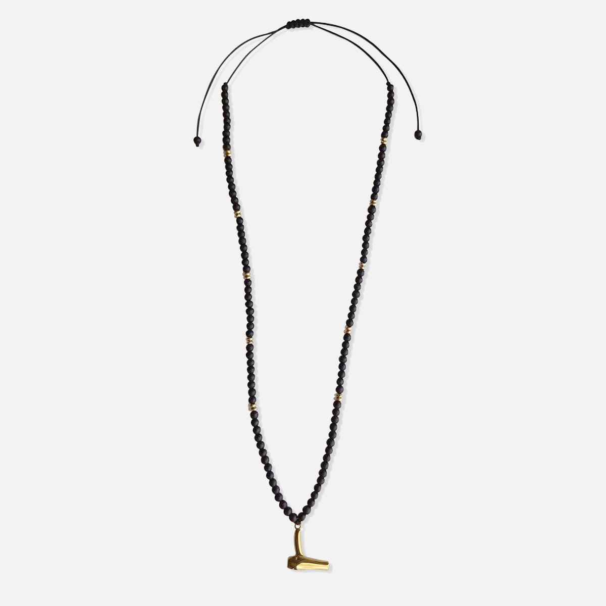 Barber Necklace with Onyx & Hair Dryer