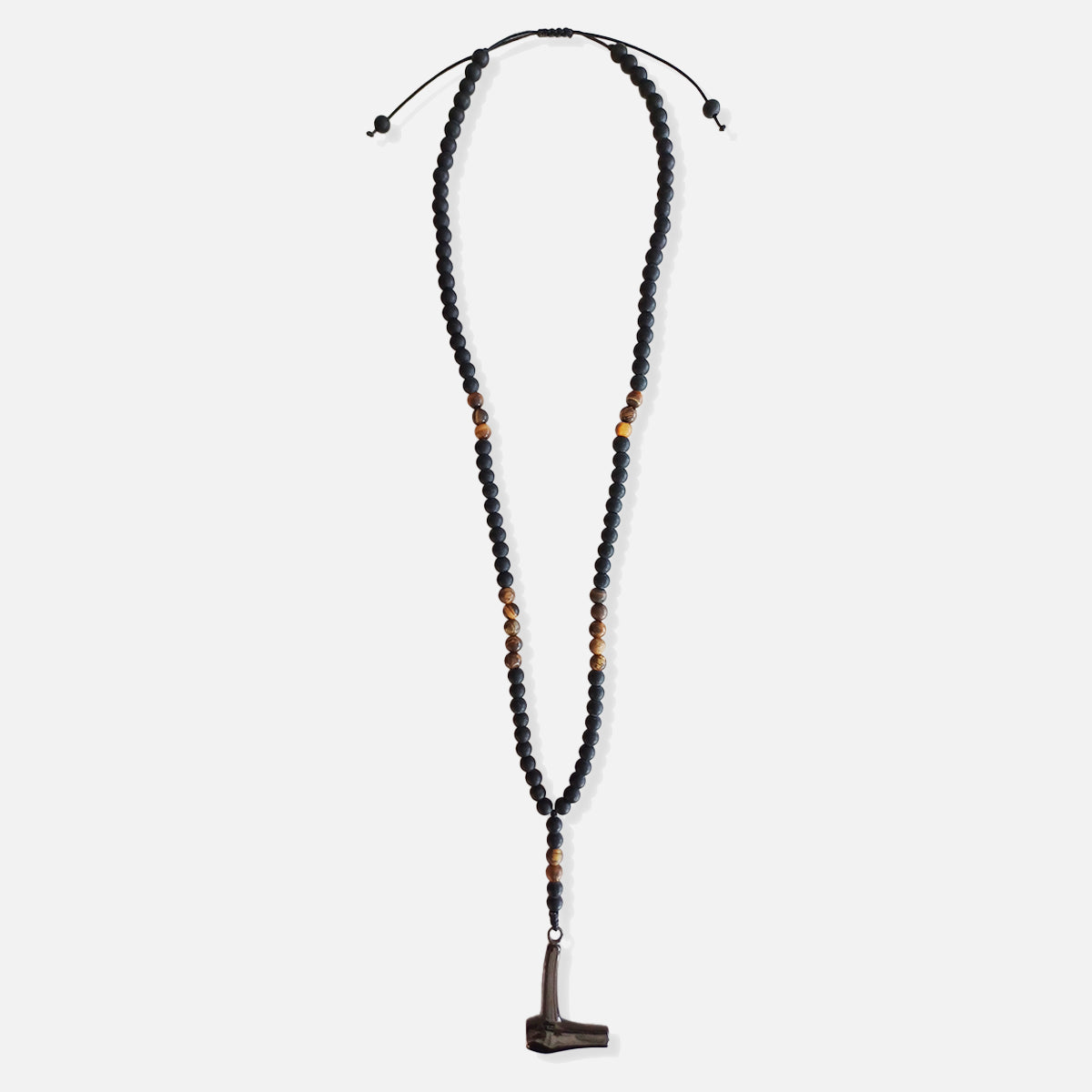 Barber Necklace for Men with Onyx & Hair Dryer